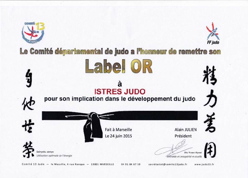 Le club – Istres Judo